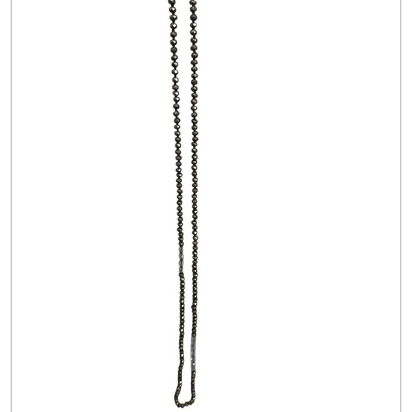 CHAN LUU Elegant SLATE and Gold Chain Necklace - Picture 10 of 11